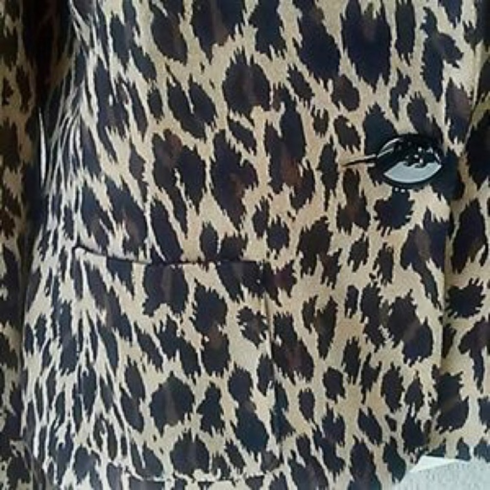 ‼️SOLD‼️Cheetah Print One-Button Blazer - Picture 3 of 5